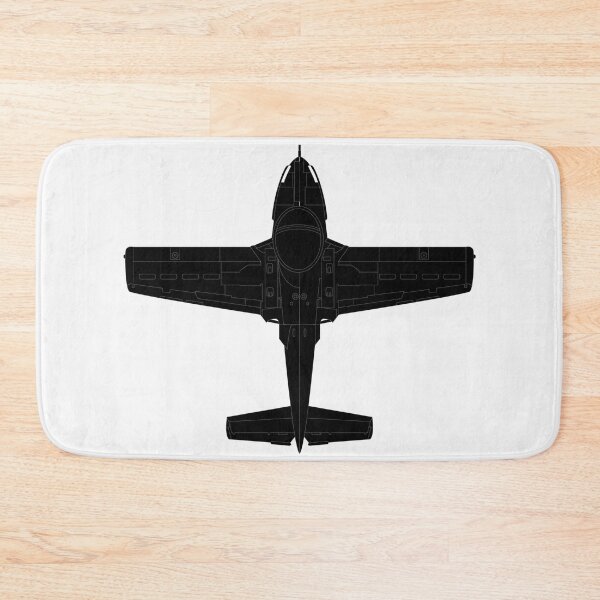 Item preview, Aircraft - T-37-Trainer - Top - Black - Metal X 300 designed and sold by Military Insignia Products.
