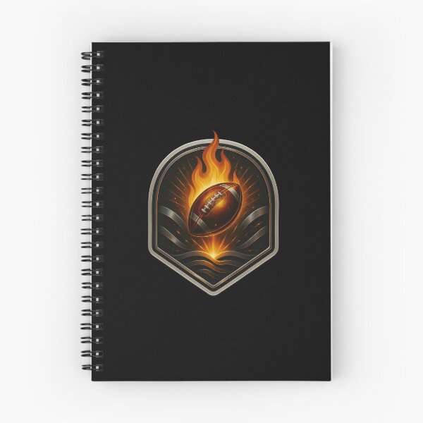 Item preview, Flaming Gridiron Emblem designed and sold by pixelpulsenyc.