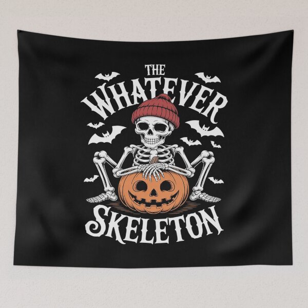 Item preview, Whatever Skeleton Funny Halloween designed and sold by ticlitule.