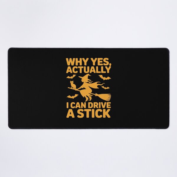 Item preview, Why Yes Actually I Can Drive A Stick Halloween Spooky Witch designed and sold by ticlitule.