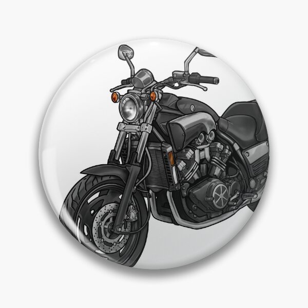 Item preview, Yamaha V-Max 1200 1998 (Gloss Black) for Motorcycle Riders designed and sold by MotoApparelHub.