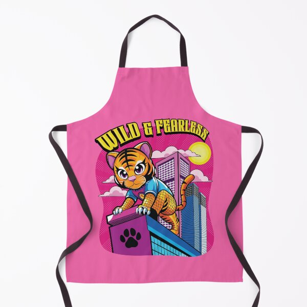 Item preview, Wild Fearless Cute Cub Kawaii Tiger Print designed and sold by FemmePod.