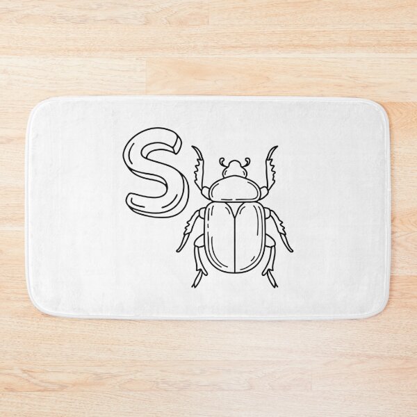 Item preview, An illustration of letter S stand for Scarab beetle designed and sold by rasagamastore.