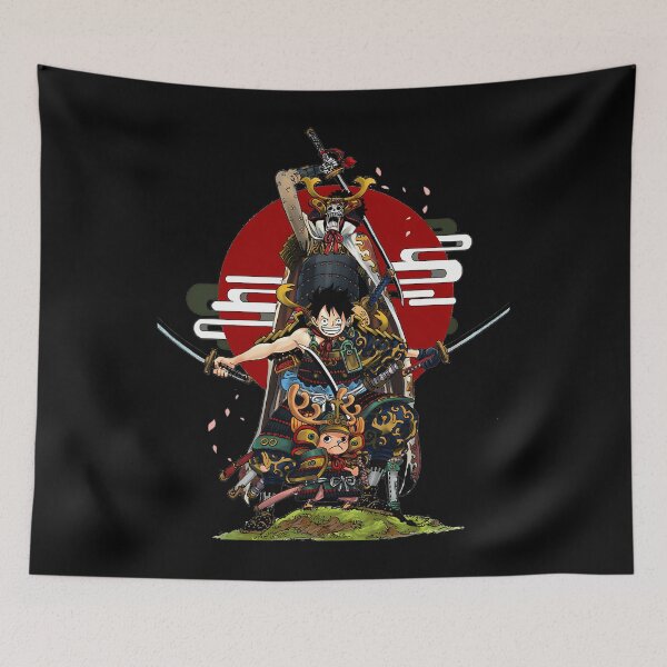 Item preview, One Piece Luffy Brook Chopper Wano , One Piece designed and sold by SlaveHeetjans.