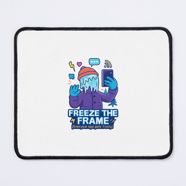 Item preview, Freeze the Frame – Funny Frozen Selfie Design by AUCIA designed and sold by Aucia.