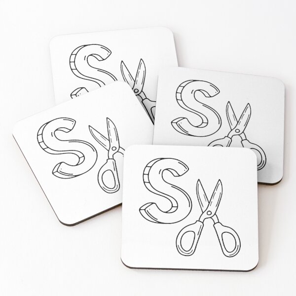 Item preview, An illustration of letter S stand for Scissors designed and sold by rasagamastore.