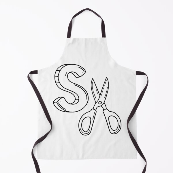 Item preview, An illustration of letter S stand for Scissors designed and sold by rasagamastore.