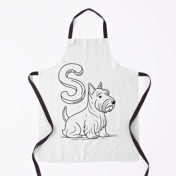 Item preview, An illustration of letter S stand for Scottish terrier designed and sold by rasagamastore.