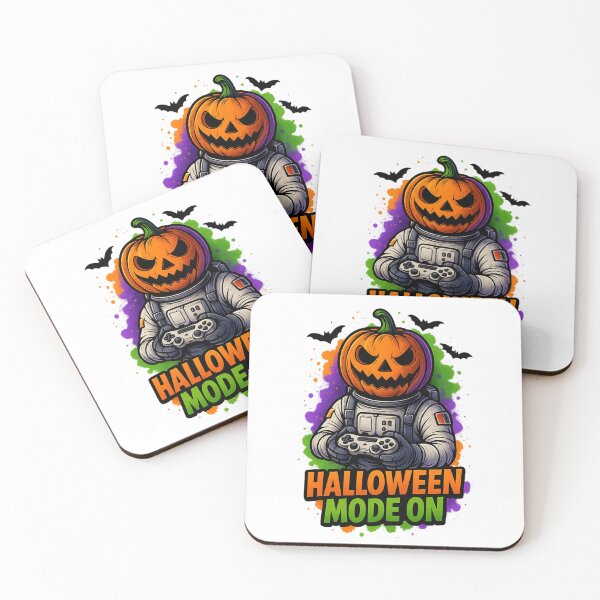 Item preview, Halloween Astronaut Pumpkin Gamer – Spooky Space Gaming T-Shirt designed and sold by Trendora Studio.