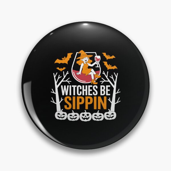 Artikelvorschau, Witches Be Sippin Halloween Trinkparty Hexe Weinliebhaber entworfen und verkauft von BiellaSar.
