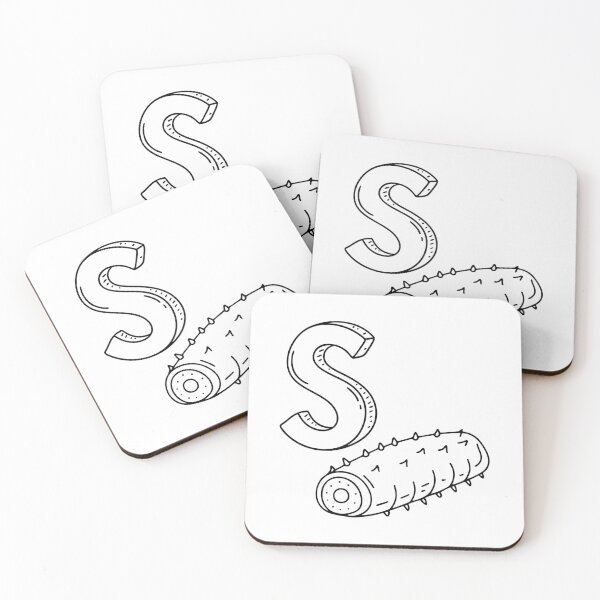 Item preview, An illustration of letter S stand for Sea cucumber designed and sold by rasagamastore.