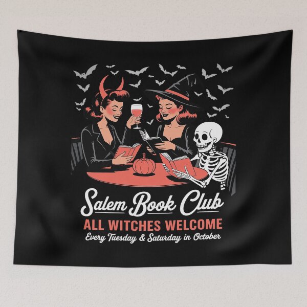 Item preview, Witchy Book Club  Spooky Bookish  Halloween Reading designed and sold by BiellaSar.