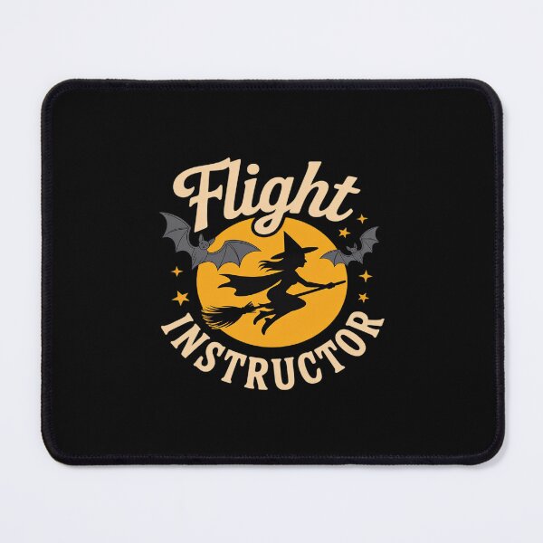 Item preview, Womens Flight Instructor witch broom bats pilot funny halloween designed and sold by BiellaSar.