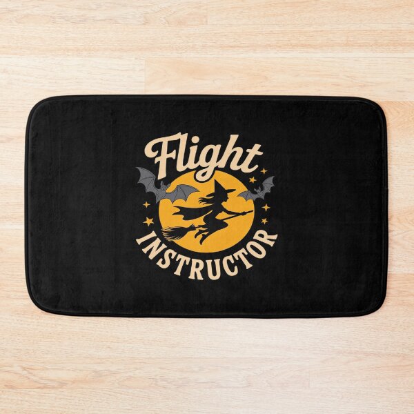 Item preview, Womens Flight Instructor witch broom bats pilot funny halloween designed and sold by BiellaSar.