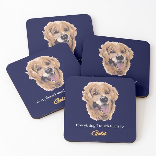 Item preview, Golden Retriever everything I touch turns to gold designed and sold by LauraCoxArt.