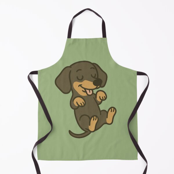 Aperçu de l'œuvre Back Sleeper – Teckel Retro en cartoon créée et vendue par Doxie Life.