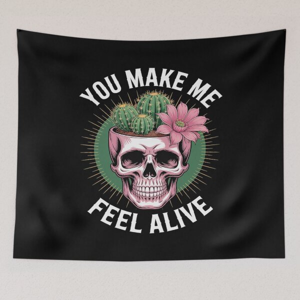 Item preview, You Make me feel alive Halloween Skeleton Gardening designed and sold by BiellaSar.