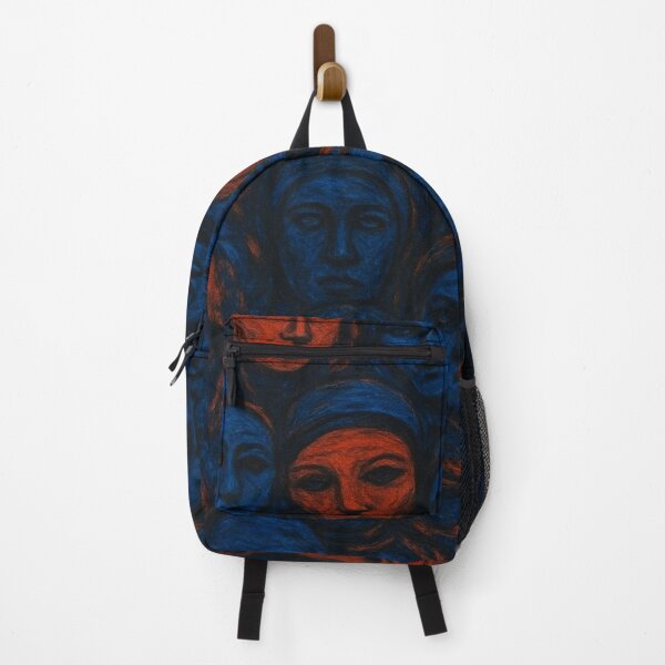 Item preview, Surreal Faces in Blue and Red designed and sold by JuliettabyJuli.
