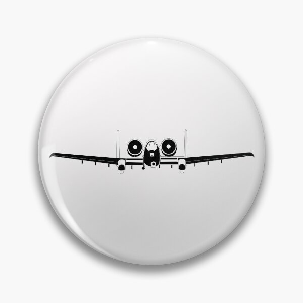 Item preview, Aircraft - USAF - A-10 Thunderbolt II - Front - BW X 300 designed and sold by Military Insignia Products.