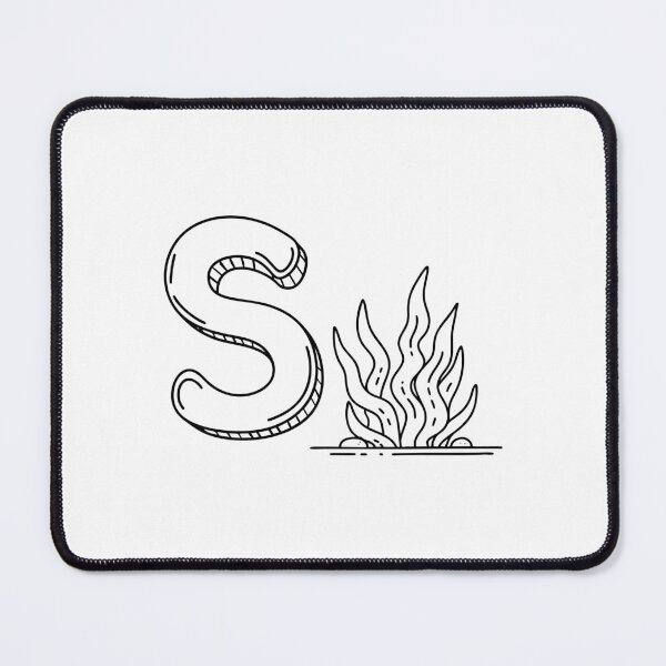 Item preview, An illustration of letter S stand for Seaweed designed and sold by rasagamastore.