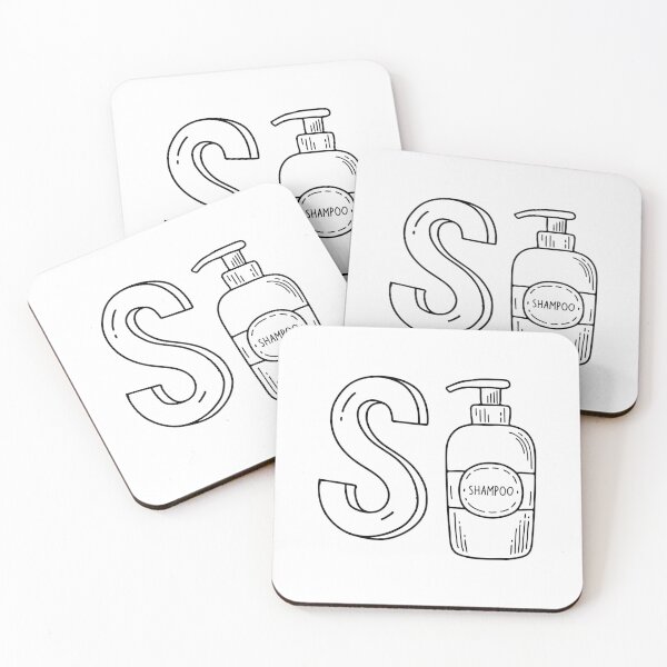 Item preview, An illustration of letter S stand for Shampoo designed and sold by rasagamastore.