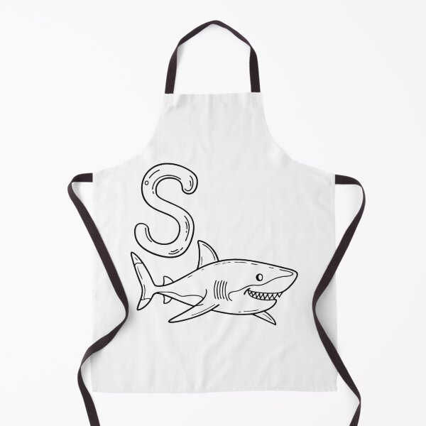 Item preview, An illustration of letter S stand for Shark designed and sold by rasagamastore.