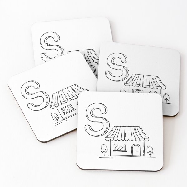 Item preview, An illustration of letter S stand for Shop designed and sold by rasagamastore.