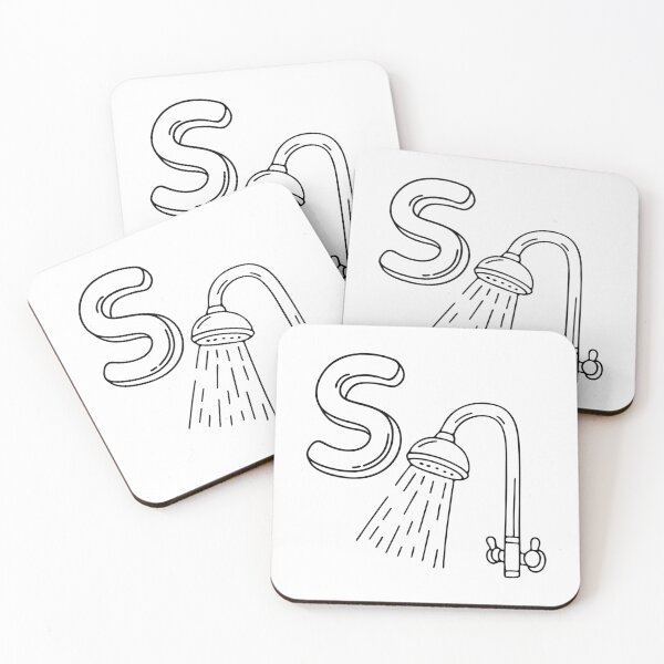 Item preview, An illustration of letter S stand for Shower designed and sold by rasagamastore.