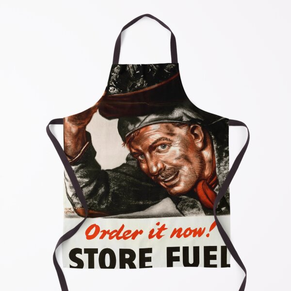 Item preview, Vintage WWII Poster Art | Order It Now | Store Fuel for Next Winter | Ministry of Fuel & Power | Historical Propaganda Print designed and sold by artofuniverse.