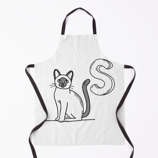 Item preview, An illustration of letter S stand for Siamese cat designed and sold by rasagamastore.