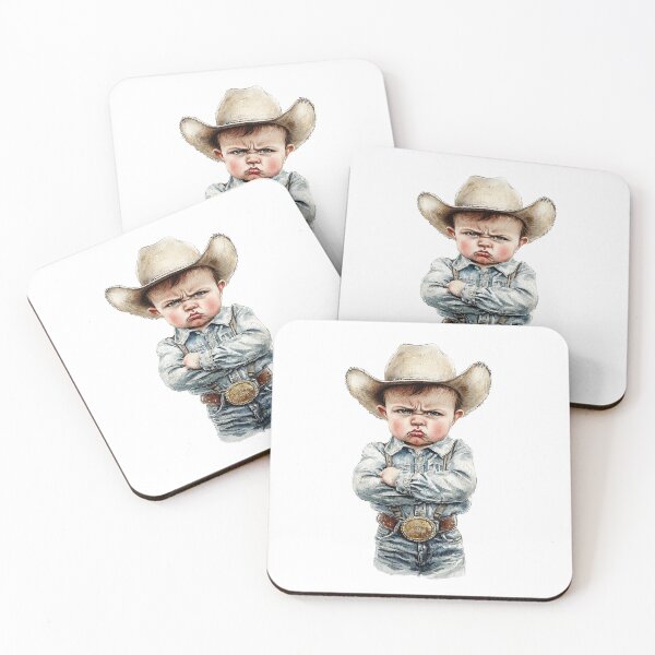Item preview, Grumpy Cowboy in Denim Outfit designed and sold by Liededrom..