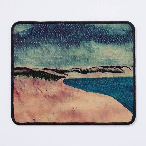 Item preview, Tranquil Beach: Bold abstract geometric landscape designed and sold by Art-by-Nade.