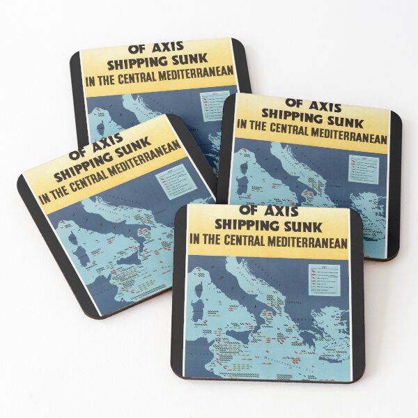 Item preview, WWII Propaganda Poster | Allied Naval Victory | Mediterranean Success | Axis Shipping Sunk | Vintage Historical Art designed and sold by artofuniverse.