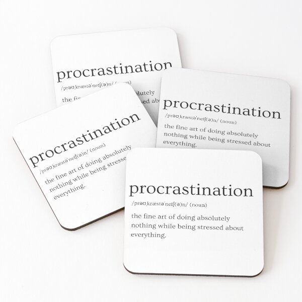 Item preview, Procrastination Light | Definition Print | Sarcastic | Witty | Funny designed and sold by Azurion.