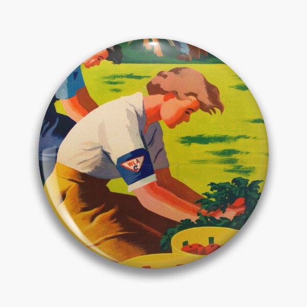 Item preview, Vintage WWII Women's Land Army Poster | Join the U.S. Crop Corps | Pitch in & Help | Iconic Propaganda Art designed and sold by artofuniverse.