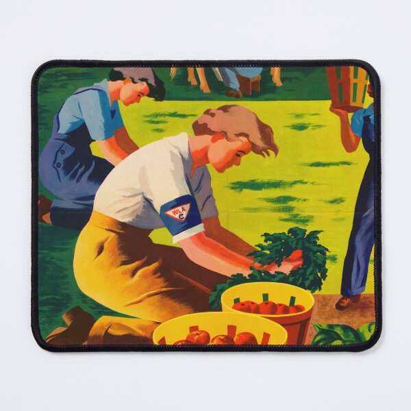 Item preview, Vintage WWII Women's Land Army Poster | Join the U.S. Crop Corps | Pitch in & Help | Iconic Propaganda Art designed and sold by artofuniverse.