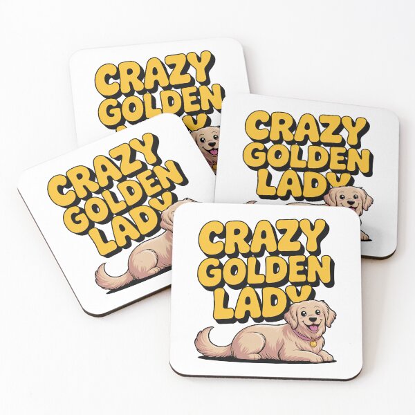Item preview, Crazy Golden Retriever Lady designed and sold by graphic-genie.