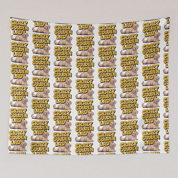 Item preview, Crazy Golden Retriever Lady designed and sold by graphic-genie.