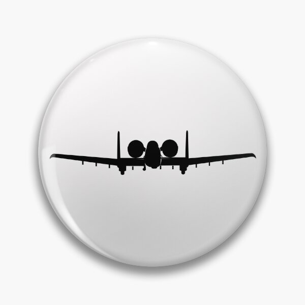 Item preview, Aircraft - USAF - A-10 Thunderbolt II - Front - Silhouette X 300 designed and sold by Military Insignia Products.