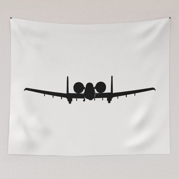 Item preview, Aircraft - USAF - A-10 Thunderbolt II - Front - Silhouette X 300 designed and sold by Military Insignia Products.