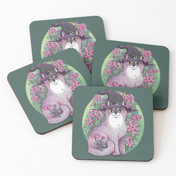 Item preview, Anemone Witch Cat designed and sold by kattvalk.
