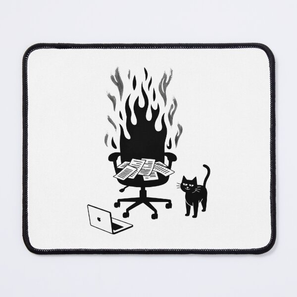 Item preview, Funny Cat Office Chaos Meme Design designed and sold by MonkiFlipp.
