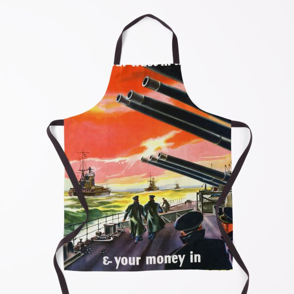 Item preview, WWII British Propaganda Poster | Dramatic Naval Scene at Sunset | Trust the Navy & Save with Savings Certificates designed and sold by artofuniverse.