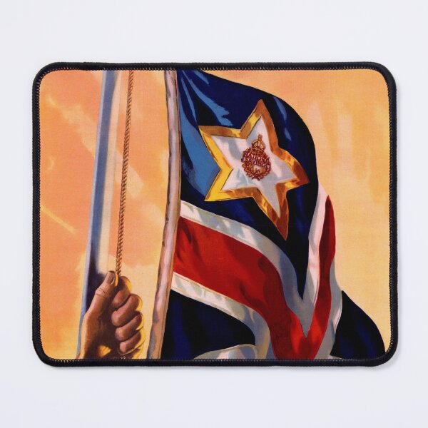 Item preview, Vintage WWII Propaganda Poster | Union Jack Flag | Raise the Standard of War Savings | Patriotic British Art Print designed and sold by artofuniverse.