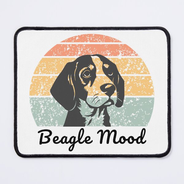 Item preview, Beagle Mood Retro Sunset - Cute Beagle Dog Lover Vintage T-Shirt & Stickers designed and sold by Fig Tree Lane - Art &Tees.
