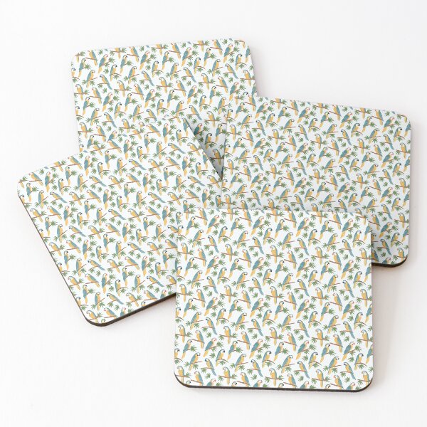 Item preview, Tropical Parrot Pattern – Exotic Parrots on Branches Seamless Design designed and sold by WojcikDesigners.