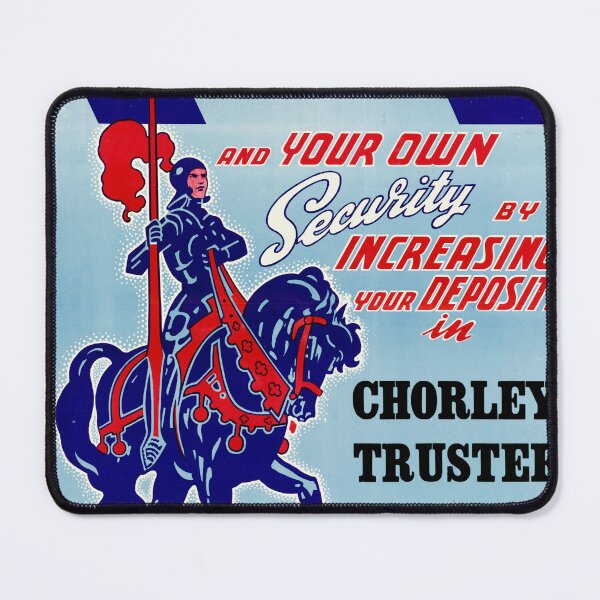 Item preview, Vintage Propaganda Art Poster | Knight on Horseback | War Savings Promotion | World War II Era | Patriotic & Financial Security designed and sold by artofuniverse.