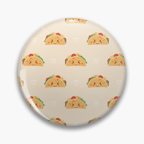 Item preview, Cute Taco Pattern – Kawaii Mexican Food Seamless Design designed and sold by WojcikDesigners.