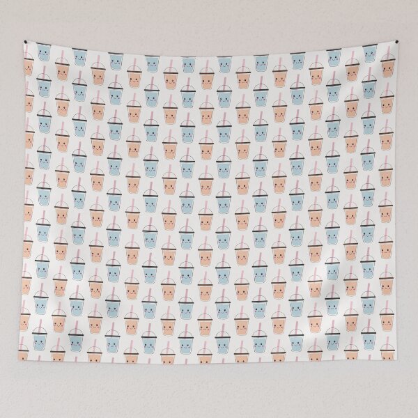 Item preview, Cute Bubble Tea Pattern – Kawaii Boba Drink Seamless Design designed and sold by WojcikDesigners.