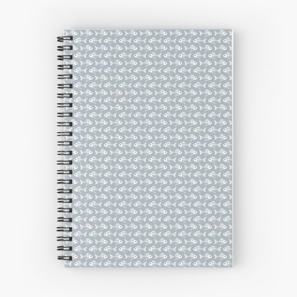 Item preview, Fish Skeleton Pattern – Cute Spooky Gothic Seamless Design designed and sold by WojcikDesigners.